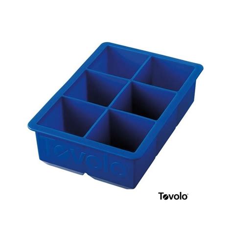 Tolovo Ice Tray King Cube Silicone Blue Epicure Homewares