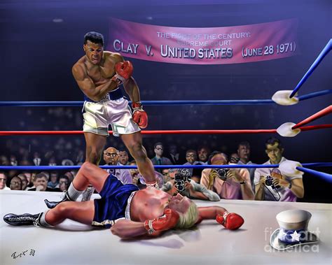 The Fight of The Century - June 28 1971 C-vs-US Painting by Reggie Duffie