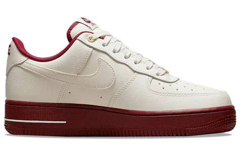 Wmns Nike Air Force 1 07 Se 40th Anniversary Sail Team Red Dq75 Kicks Crew