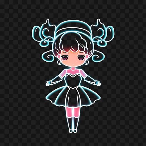 Premium Psd Tshirt Design Of Graceful Chibi Girl With Elegant Updo