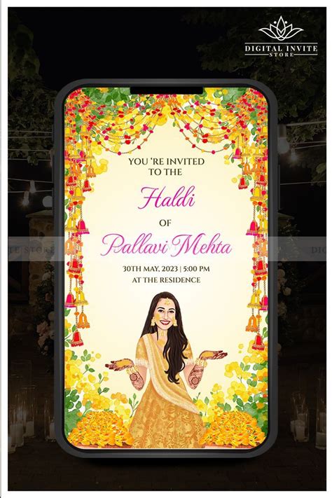 Buy Haldi Invitation Cards Haldi Party Invite Cards Digital Online In