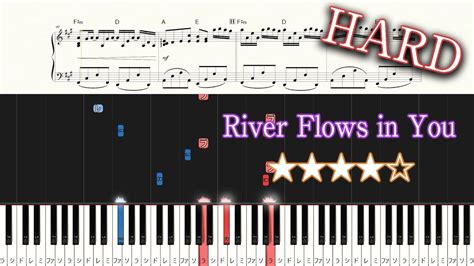 River Flows In You Yiruma Hard Piano Tutorial Sheets Youtube