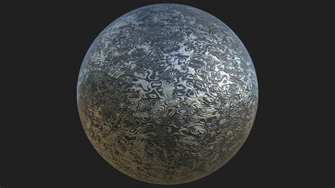 Artstation Damascus Steel Procedural Surface Shader