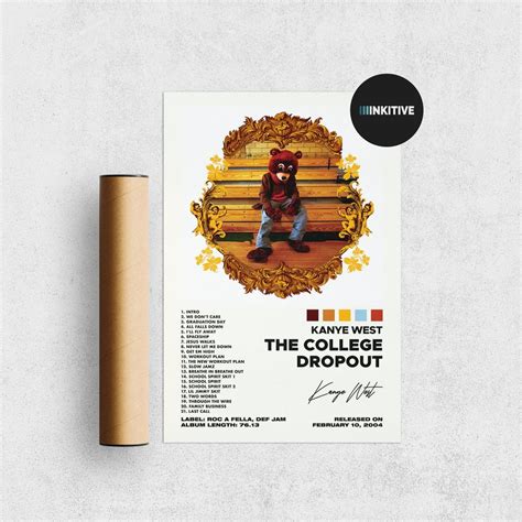 Kanye West Poster The College Dropout Poster Sold By Ion Vasile Sku