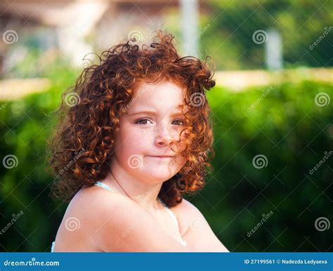 Redheaded Beautiful Girl Stock Image Image Of Smile 27199561