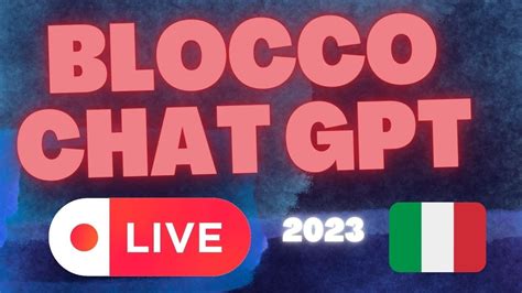 Chat Gpt Bloccato In Italia Dal Garante Della Privacy Youtube