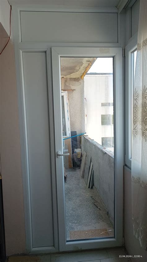 PVC дограма KMG балконска с уширение и 4К стъкла 110х260 гр. Варна ...