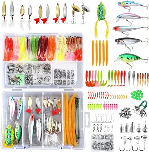 Croch Pcs Box Fishing Accessories Kit With Tackle Box Including Jig