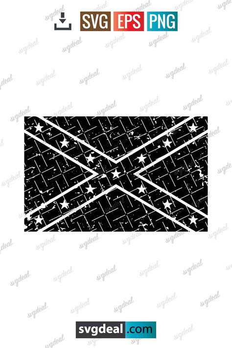 Free Distressed Rebel Flag Svg