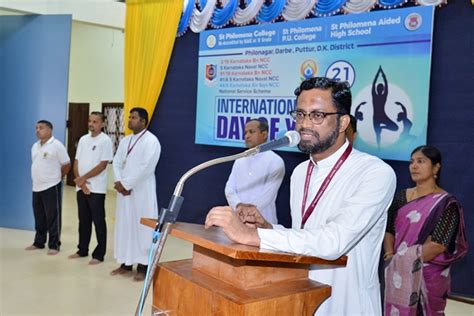 Puttur St Philomena College Celebrates International Yoga Day