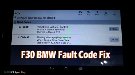 Bmw F Fault Codes B And Cd Youtube