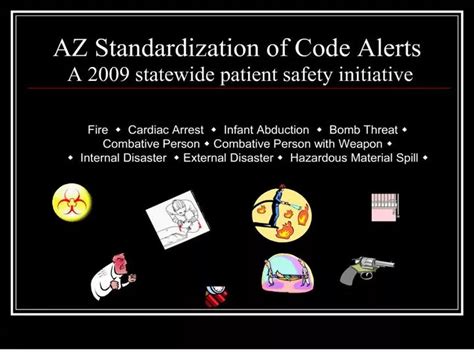 Ppt Az Standardization Of Code Alerts A Statewide Patient Safety