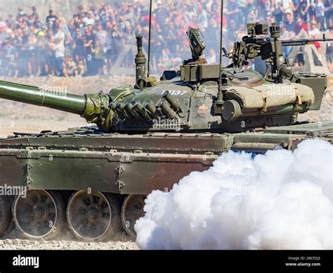 Slovenian Armed Forces M84 Tank Driving Demonstration In Pivka Slovenia