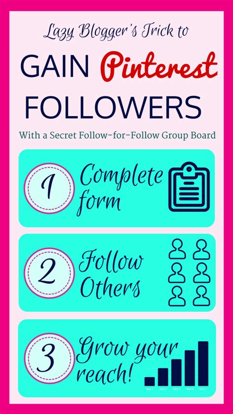 Pinterest Follow for Follow Secret Group Board | Mom's Got it Made