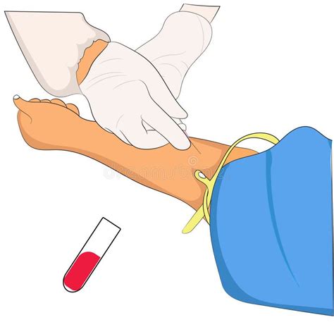 Dibujo De Enfermera Tomando Una Muestra De Sangre Para Pintar Y The