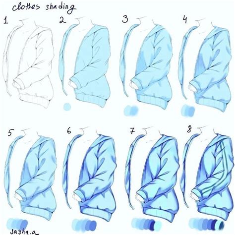 Anime Clothes Shading Tutorial How to draw clothes tutorial manga clothes anime clothes how to ...