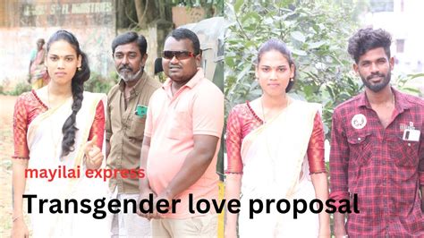 Beautiful Transgender Love Proposal Prankcute Transgender Love Proposalmayilai Mani Youtube