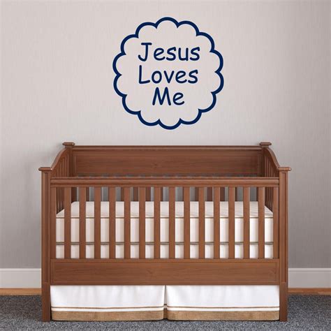 Jesus Loves Me Wall Decal Vinyl Wall Words Religious