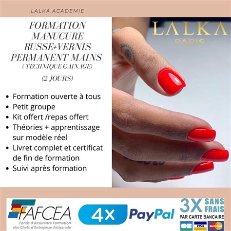 Formation Initiation Manucure Russe Avec Vernis Semi Permanent 2 Jours