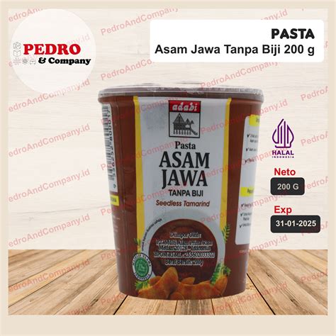 Jual Adabi Pasta Asam Jawa Tanpa Biji 200 Gram Seedless Tamarind