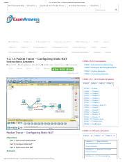 Packet Tracer Configuring Static Nat Instructions Answers Pdf