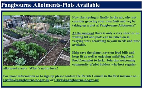 Allotment Plots Available Pangbourne Parish Council