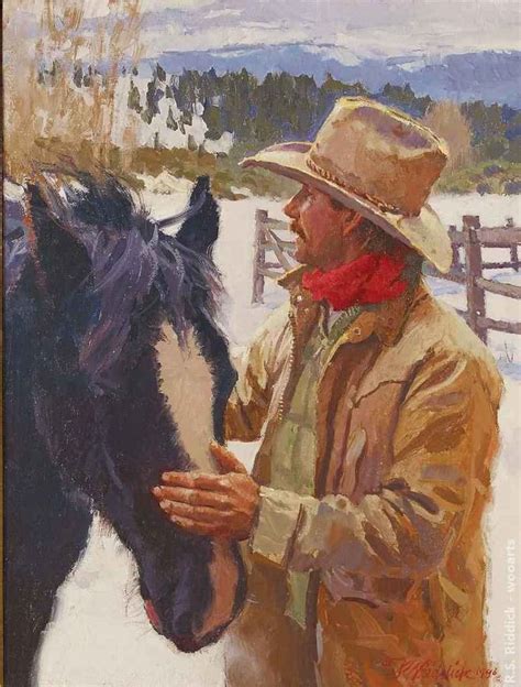 Painting By Artist R S Riddick Western Artist Cowboy Artists