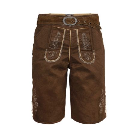 Trachtenhose Lederhosen Optik Vegan Braun Mit G Rtel By Johanna