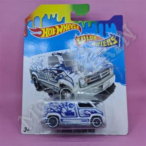 HOT WHEELS Ruedas calientes Diecast cambio de Color Dodge Custom Van Shopee México