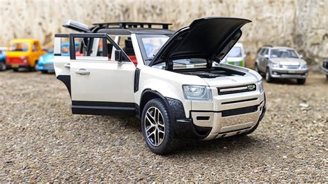 Unboxing And Testing Realistic Toy Land Rover Defender Car Youtube