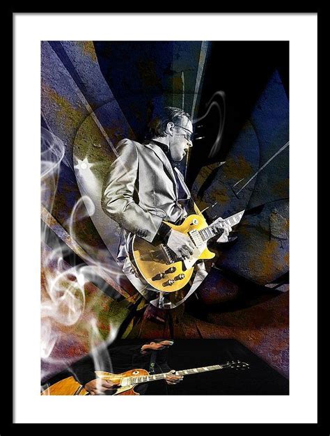 Joe Bonamassa Art Framed Print By Marvin Blaine Guitarist Art Sexy Wall Art Framed Art