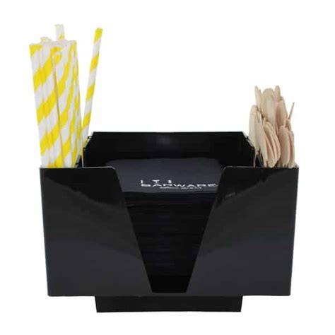 Bar Caddy Napkin Straw Holder Ken Hands Hospitality Importer