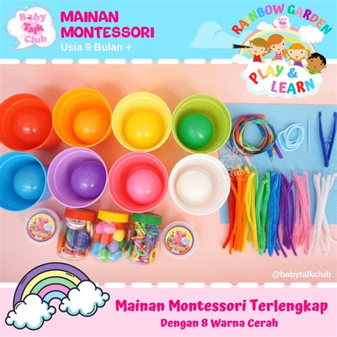 Jual Mainan Montessori Anak Sensory Play Mainan Edukasi Anak Busy Jar Jars Stimulasi Motorik