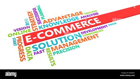 E Commerce Word Cloud Concept Isolated On White Stock Photo Alamy