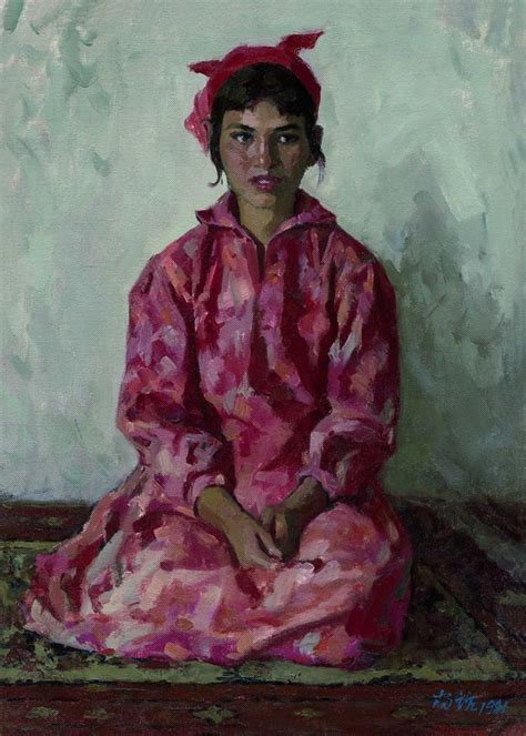 Uyghur girl (1981) - Jin Shangyi Уйгурка (1981) - Художник Цзинь Шани