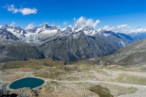 Beautiful Scenery of Swiss Alps, Valais, Switzerland Stock Image ...