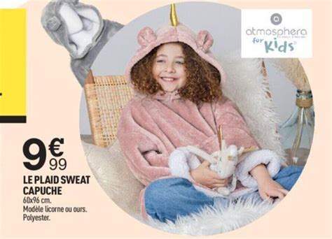 Promo Le Plaid Sweat Capuche Chez Centrakor