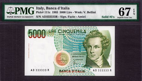 Italy San Marino Vatican Lire Italy Solid Serial