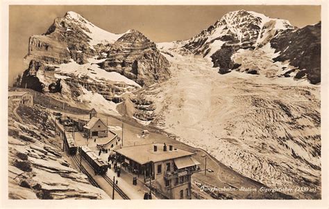 Jungfraubahn Station Eigergletscher Ansichtskarten Shop Ak Fundus