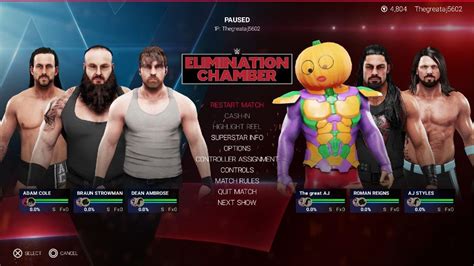 Wwe 2k19 Elimination Chamber Match For The Wwe Universal Championship