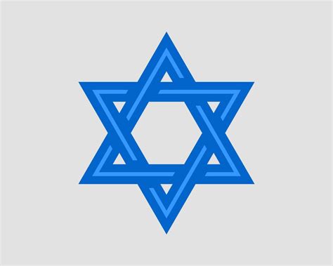 Jewish Star Of David Icon Vector Six Pointed Stars Symbol 11916239