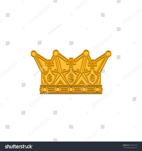 Vector Silhouette Royal Crown Icon Crown เวกเตอร์สต็อก ปลอดค่า