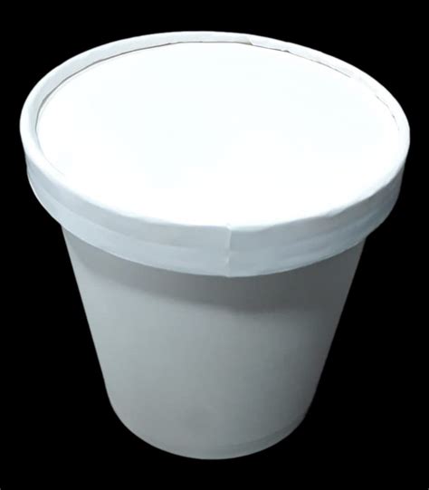 White 750ml Disposable Paper Lid Container For Food At ₹ 72piece In Mumbai