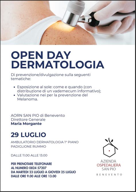 AORN SAN PIO OPEN DAY DERMATOLOGIA Aosanpio It Azienda Ospedaliera