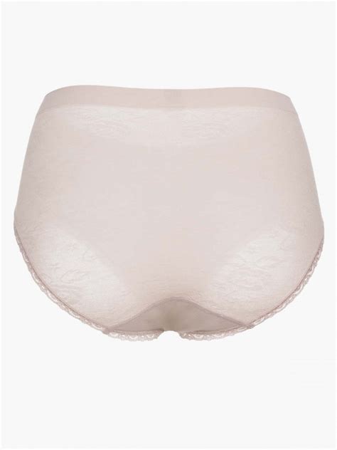 BF Cotton Blended Seamless Hi Cut Brief Nude SATAMI Lingerie 棉質無縫中腰高叉內褲 膚 SATAMI 網上商店