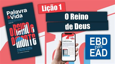 LIÇÃO 1 O REINO DE DEUS REVISTA PALAVRA VIDA 80 YouTube