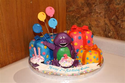 Jenns Fun Cakes Barney Birthday Cake