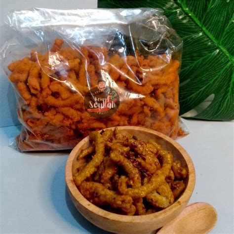 Jual Kripik Usus Crispy Cikruh Usus Crispy Pedas Kiloan Gr Gr