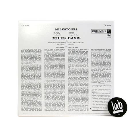 Miles Davis Milestones Mono 180g Vinyl Lp —