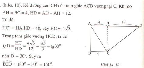 Cho hình thang vuông ABCD và các dây AD BC góc A góc B góc A góc